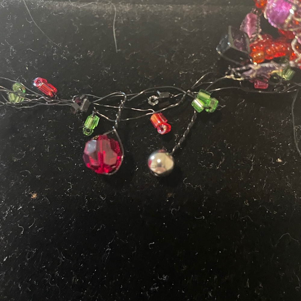 Jewelry tangle floral flower artsy necklace or bracelet - Picture 10 of 14
